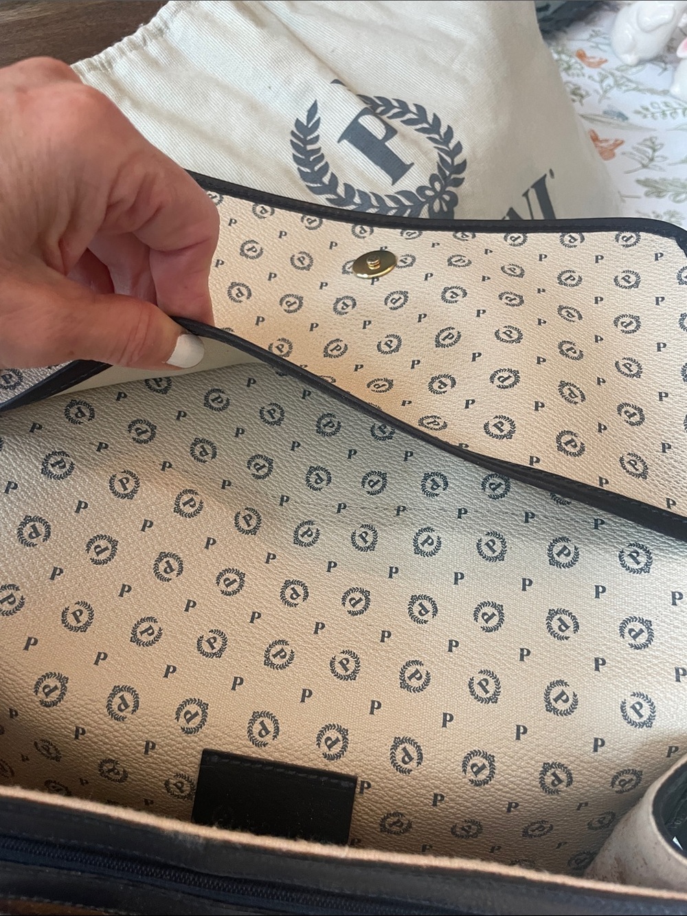 Pollini Monogram Print Shoulder/Crossbody Bag ๐ฎ๐น Made in Italy - Picture 16 of 16